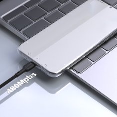 DUDAO Dudao L9T 5A USB-A na USB-C kabel, 1m, crni