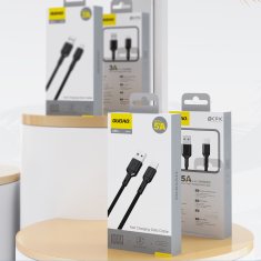 DUDAO Dudao L9T 5A USB-A na USB-C kabel, 1m, crni