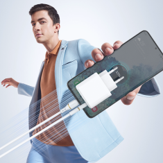 DUDAO Dudao L25T USB-A - USB-C silikonski kabel 5A 1m - bijeli