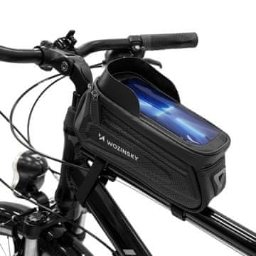 WOZINSKY Wozinsky torba za okvir bicikla s futrolom za telefon 1.7L Crna
