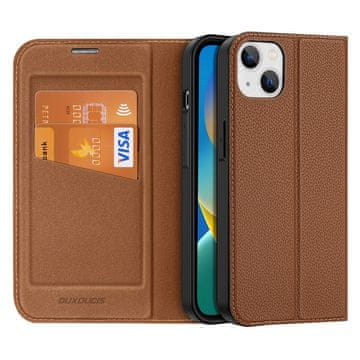 DUX Dux Ducis Skin X2 maska za iPhone 14 Plus s magnetskom kopčom smeđa