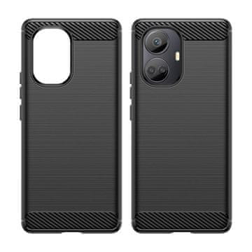 Carbon Futrola Carbon Case za Realme 10 Pro+ - crna, fleksibilna
