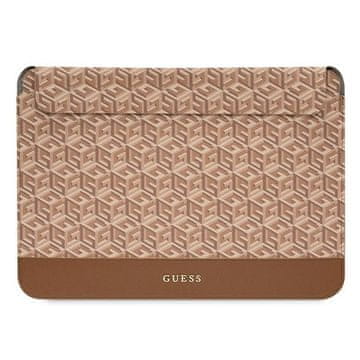 Guess Guess GCube Stripes etui za 16" prijenosno računalo - smeđa