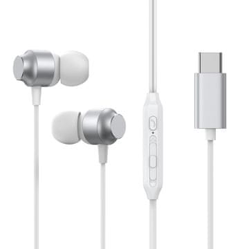 Joyroom Joyroom JR-EC06 USB-C slušalice, srebrne