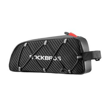 ROCKBROS Rockbros 039BK 1L torba za okvir bicikla, pletena - crna