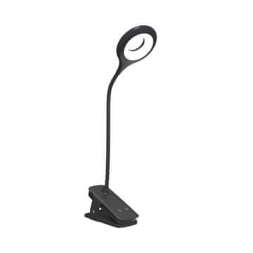 MINI Mini Wozinsky Bežična LED lampa za čitanje sa kopčom + USB-C kabel - Crna
