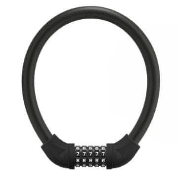 ROCKBROS Rockbros RKS870 brava za bicikl s šifrom, čelično uže, 85 cm - crna