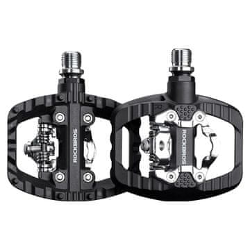 ROCKBROS Rockbros PD303 Polu-lock biciklističke pedale s platformom - crna
