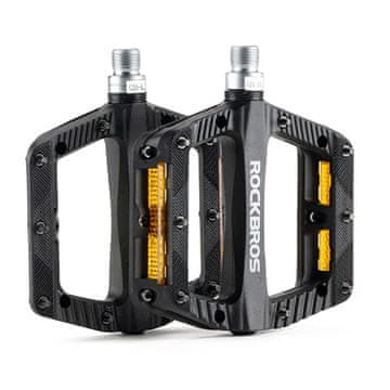 ROCKBROS Rockbros BP2501 Najlonske biciklističke pedale s reflektirajućim umetcima - crna