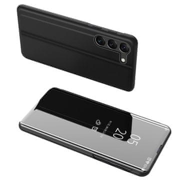 Clear Clear View etui za Samsung Galaxy S23+ preklopni, crni