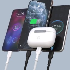 DUDAO Dudao L9C 65W USB-C - USB-C 1m kabel, crni