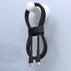 DUDAO Dudao L9C 65W USB-C - USB-C 1m kabel, crni