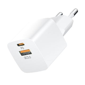 WOZINSKY Wozinsky CMWCW 20W USB-C / USB-A zidni punjač - bijeli