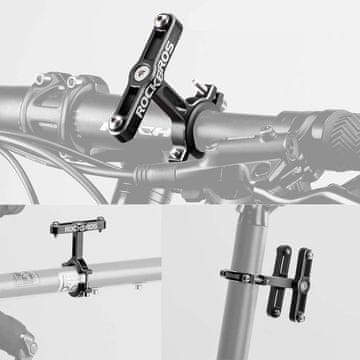 ROCKBROS Rockbros KS-415 podesivi aluminijski adapter za košaru, crni