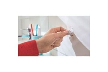 Tesa Kuka za ljepilo Adhesive hook, oval, small, white, Powerstrips