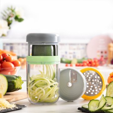 Northix Spiralni rezač i ribež za povrće s Vigizerom za recepte InnovaGoods