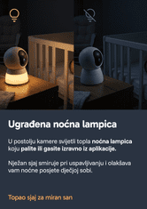 Lumi Camera BabySecure C7 Wi-Fi elektronička dadilja s funkcijom PTZ