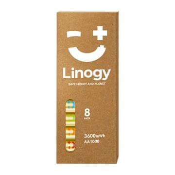 AA Linogy AA Li-ion Pro baterije, komplet 8 komada