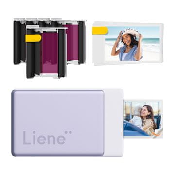 Weingut Liener Pearl N200 Pro 2x3" prijenosni komplet za foto pisač (ljubičasta)