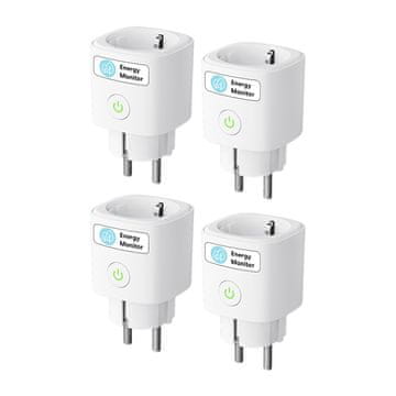 Meross MSS315CFH-EU Pametna utičnica s mjerenjem energije (materija) (Set od 4)