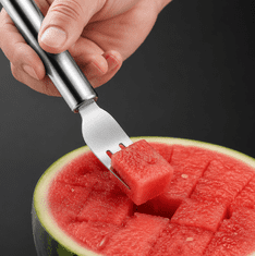 HOME & MARKER® 2-u-1 rezač i posluživač za voće od nehrđajućeg čelika za lubenicu i voće | MELOFORK