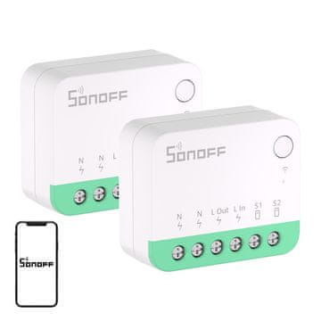 Sonoff SONOFF MINIR4M pametni prekidač (Matter/Wi-Fi), 2 kom