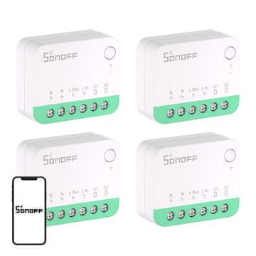 Sonoff SONOFF MINIR4M pametni prekidač (Matter/Wi-Fi), 4 kom