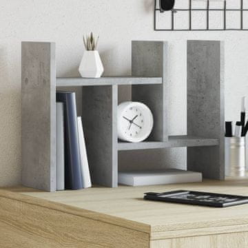 Vidaxl Organizator za stol Betonsko sivi 34,5x15,5x35,5 cm