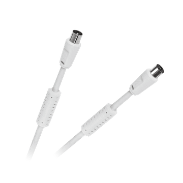 slomart Kabel TV-Video LP, bijeli, s filtrima, 15m