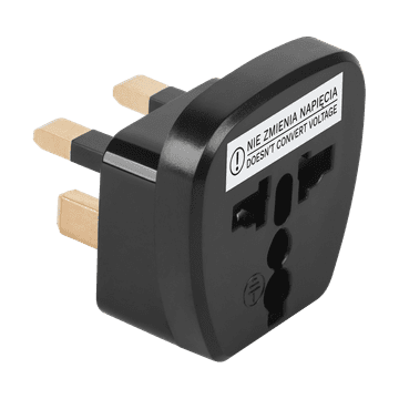 slomart LP AC adapter UK utikač - univerzalna utičnica, crni