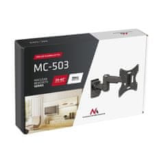 slomart Zidni nosač za TV/monitor Maclean MC-503A B, 13-42", VESA 200x200, 30 kg, crni