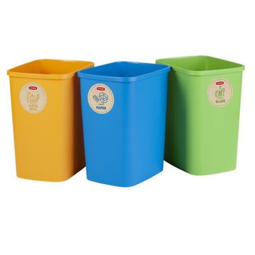 slomart Set 3 kutije za sortiranje otpada CURVER Eco Friendly 3x25L