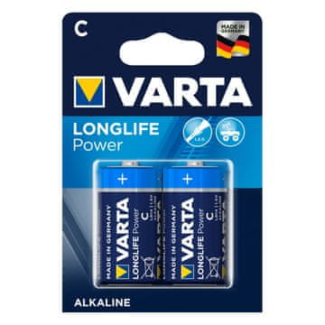 slomart Baterije Varta Longlife C LR14 1,5V alkalne (2 kom)