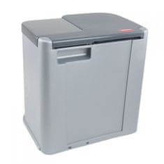 slomart Kanta za odvajanje otpada Curver Duo Pedalbin, 21L, siva