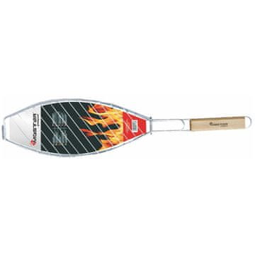 slomart Rešetka za pečenje rib Master Grill, 68 cm, kromirani čelik