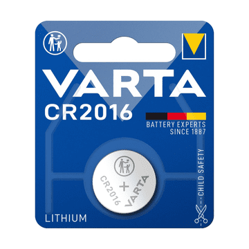 slomart Baterija gumbna Varta CR2016, 1 kom.