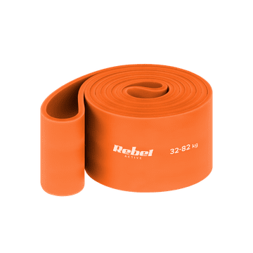slomart Guma za vježbanje REBEL ACTIVE Power Band PL-7, narančasta (32-82 kg)