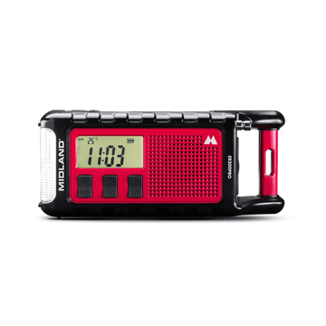 slomart Midland ER 300 Pro radio za hitne slučaje s baterijom od 10000 mAh, ručnim punjačem