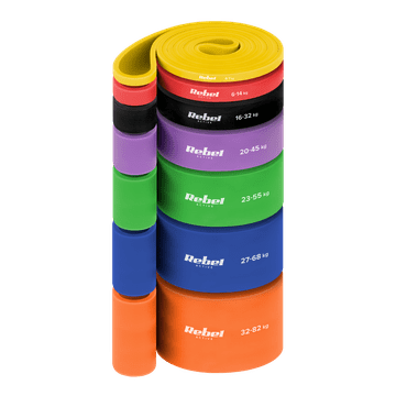 slomart REBEL ACTIVE Power Band PT-S7 Set 7 guma za vježbanje (4-82 kg)