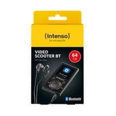 Čištín Intenso Video Scooter BT MP3 player 64 GB, Bluetooth 5.0, USB-C, crni