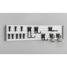 Stanley Stanley STST22000-1 zidni stalak za vrtni alat, 14 kuka, 143 kg, čelik, crno/sivi