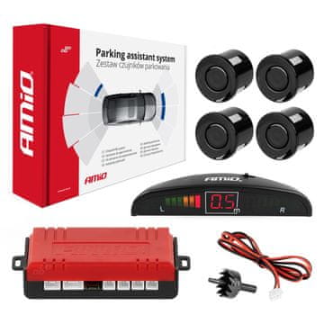 slomart Parkirni senzori AMiO, LED, 4 crna senzora