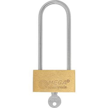 slomart Mega lokot mesingani, 50 mm, dugi luç
