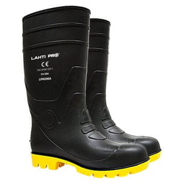slomart Lahti Pro muške čizme, crno-žute, PVC, br. 41