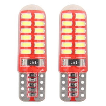 slomart AMiO LED žarulja T10 W5W Canbus 24xSMD 3014 Silca White