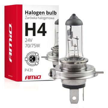 slomart Auto halogen žarulja AMiO H4 24V 75/70W UV filter (E8)