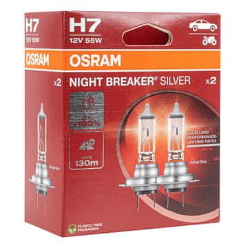 slomart Osram H7 Night Breaker Silver +100% auto žarulja (2 komada)