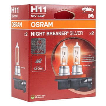 slomart Osram H11 Night Breaker Silver +100% auto žarulja (2 komada)