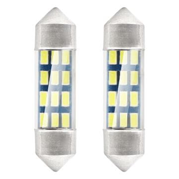 slomart AMiO LED Žarulje Festoon C5W 36mm bijela, 12V (12x 3014 SMD)