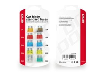 slomart AMiO auto osigurači, plosnati standard, 10 komada